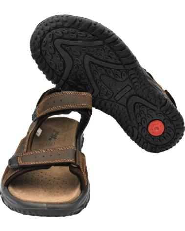 Sandali per Uomo IMAC 552870 SANDALIAS DE HOMBRE PIEL CON VELCRO MARRON MORO-MARRONE