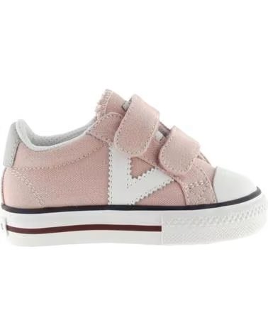 Deportivas-De-Niña-VICTORIA-ZAPATILLAS VICTORIA TRIBU 1065163N LONA ROSA CLARO CON CIERRE ADHERENTE-ROSA