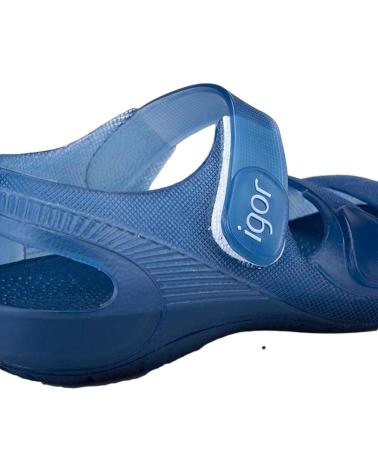 Infradito per Bambina e Bambino IGOR CANGREJERA CON CIARRE DE VELCRO AZUL