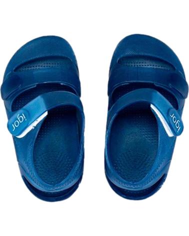 Infradito per Bambina e Bambino IGOR CANGREJERA CON CIARRE DE VELCRO AZUL