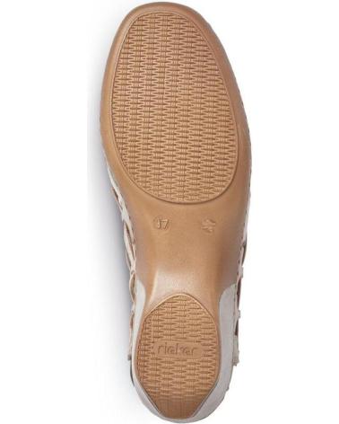 Sandales pour Femme RIEKER SANDALIA TRENZADA VESTIR PIEL 43 BEIG