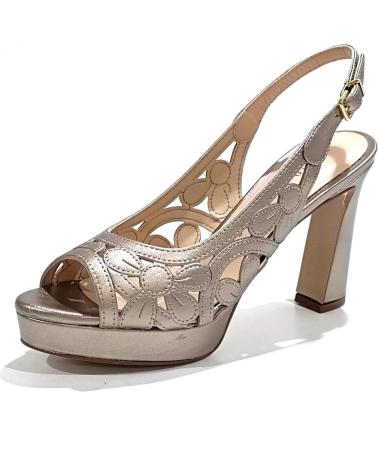 Sandalias de Mujer PEDRO MIRALLES SANDALIA VESTIR DE PIEL CON TACON Y PLATAFORMA HUMO HUMO