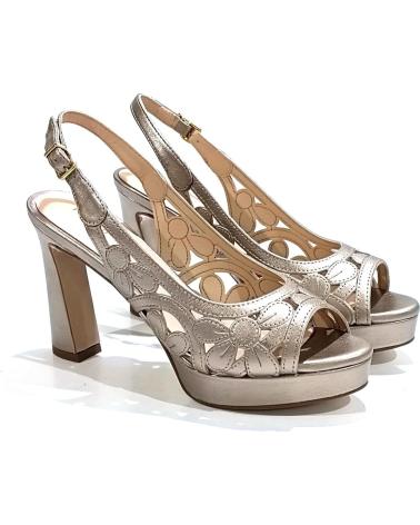 Sandalias de Mujer PEDRO MIRALLES SANDALIA VESTIR DE PIEL CON TACON Y PLATAFORMA HUMO HUMO