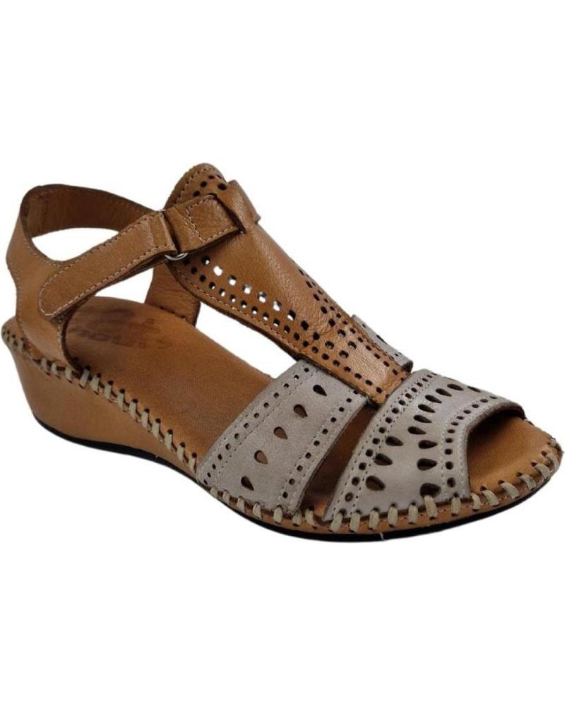 Sandalias de Mujer 48 HORAS SANDALIAS CUNA 48HORAS CUERO-TIERRA 414003 BRANDY