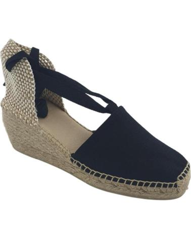 Sandalias de Mujer SEVILLAS ALPARGATAS CUNA ANSER VARIOS 509 NEGRO
