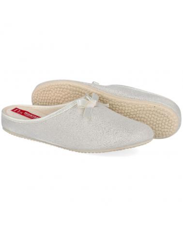 Pantufas de Mulher BUBBLE BOBBLE 37664 ZAPATILLAS DE CASA DESTALONADAS PLATA