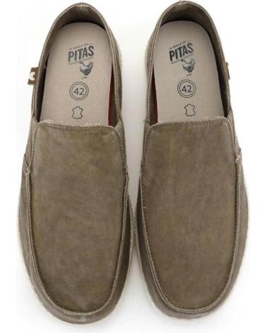 Zapatos de Hombre WALK IN PITAS WP150-SLIP ON CANVAS TAUPE