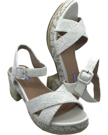 Sandalias de Mujer MANDARINA CUNAS NOVIA NELCY BLANCO