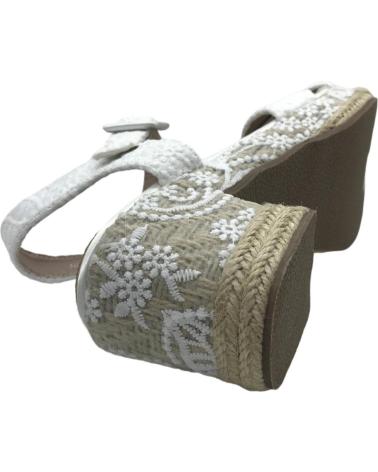 Sandalias de Mujer MANDARINA CUNAS NOVIA NELCY BLANCO