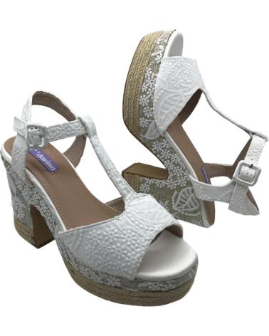 Sandalen für Damen MANDARINA CUNAS NOVIA PATRICIA BLANCO