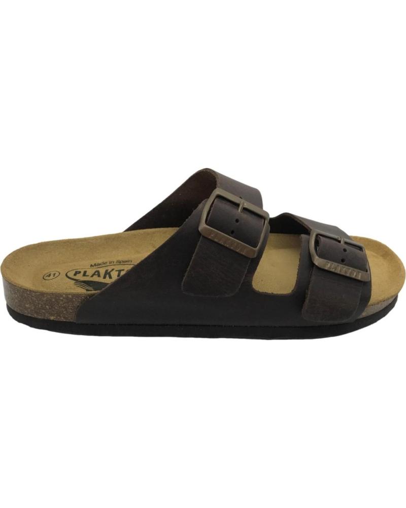Sandalias de Hombre plakton CHANCLA PIEL BIO HOMBRE 175857 448-X MARRON