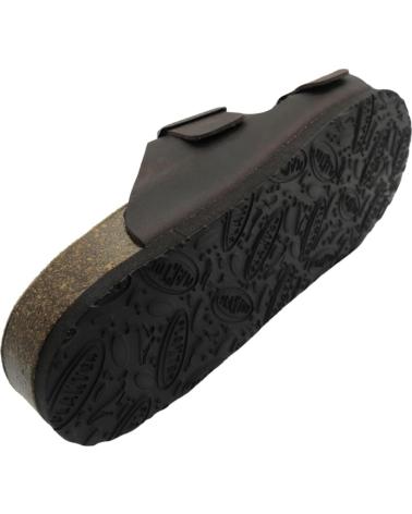 Sandalias de Hombre plakton CHANCLA PIEL BIO HOMBRE 175857 448-X MARRON