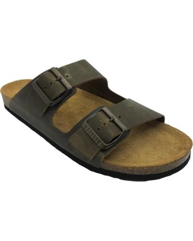Sandalias de Hombre PLAKTON CHANCLA PIEL BIO HOMBRE 175857 731-X KAKI