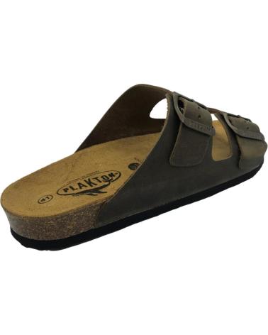 Sandalias de Hombre PLAKTON CHANCLA PIEL BIO HOMBRE 175857 731-X KAKI