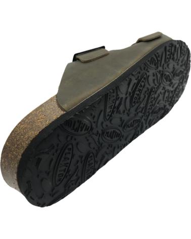 Sandalias de Hombre PLAKTON CHANCLA PIEL BIO HOMBRE 175857 731-X KAKI