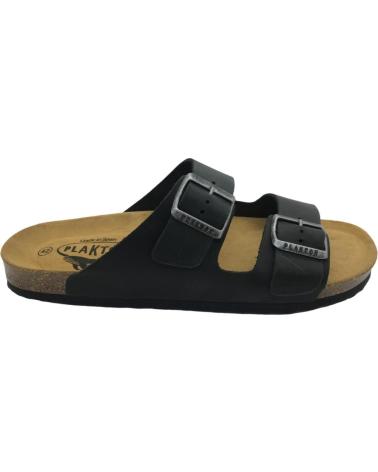 Sandalias de Hombre PLAKTON CHANCLA BIO PIEL HOMBRE 175857 NEGRO