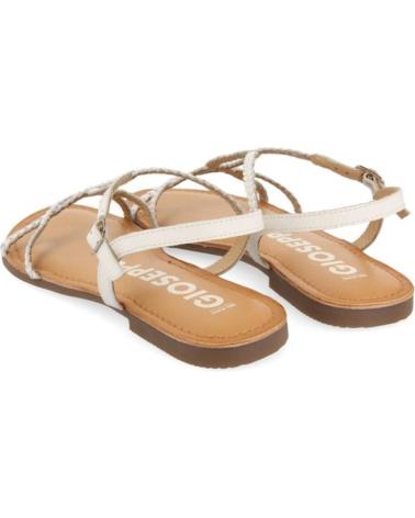GIOSEPPO SANDALIA PLANA NIOAQUE 69112 BLANCO