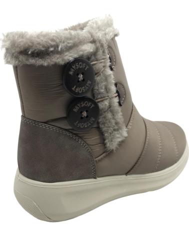Botines-De-Mujer-MYSOFT-BOTIN-PELO-MUJER-23M565-TAUPE