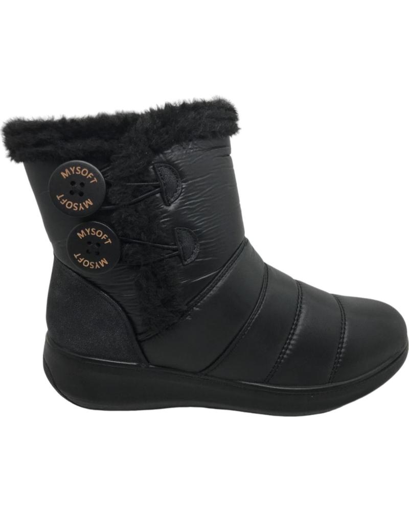 Botines de Mujer MYSOFT BOTIN MUJER PLANO 23M565 NEGRO