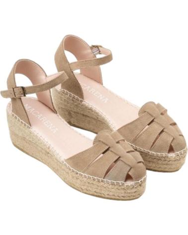 Sandalias de Mujer MACARENA ALPARGATAS EN COLOR PARA TAUPE