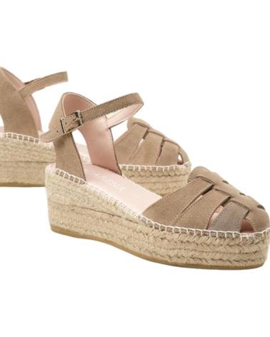 Sandalias de Mujer MACARENA ALPARGATAS EN COLOR PARA TAUPE