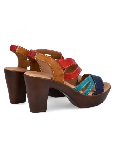 Sandales pour Femme BUBBLE BOBBLE K00583-8 SANDALIAS TACON MUJER ROJO