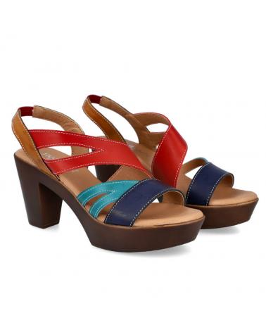 Sandales pour Femme BUBBLE BOBBLE K00583-8 SANDALIAS TACON MUJER ROJO