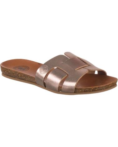 Sandali per Donna CORONEL TAPIOCCA SANDALIAS PLANAS CT404 MUJER ORO DORADO