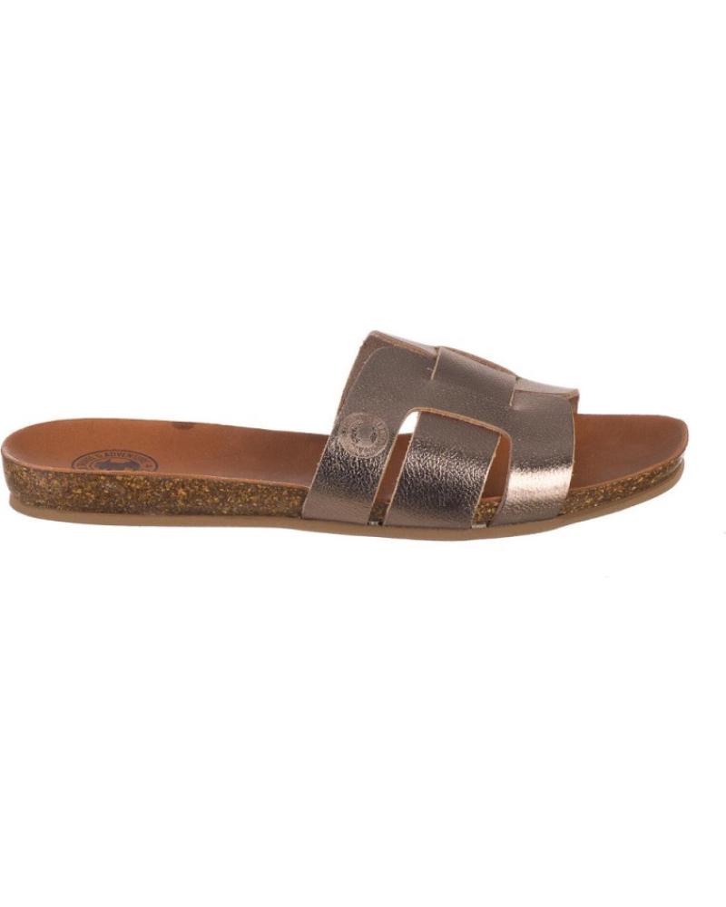 Sandali per Donna CORONEL TAPIOCCA SANDALIAS PLANAS CT404 MUJER ORO DORADO