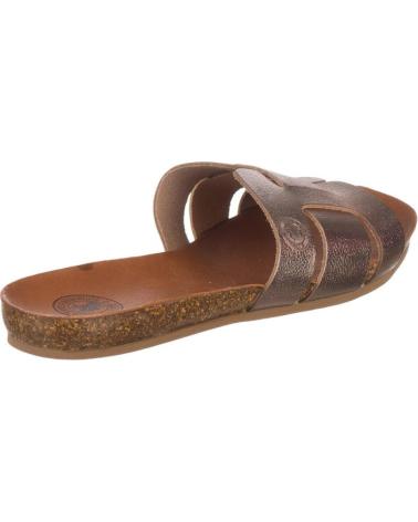 Sandali per Donna CORONEL TAPIOCCA SANDALIAS PLANAS CT404 MUJER ORO DORADO