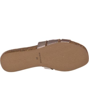Sandali per Donna CORONEL TAPIOCCA SANDALIAS PLANAS CT404 MUJER ORO DORADO