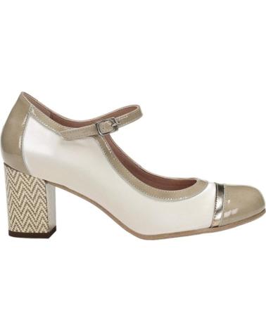 DORKING SAURA COMBINED HEELED PUMPS CREAM PEARL SAURA CREMA PERLA