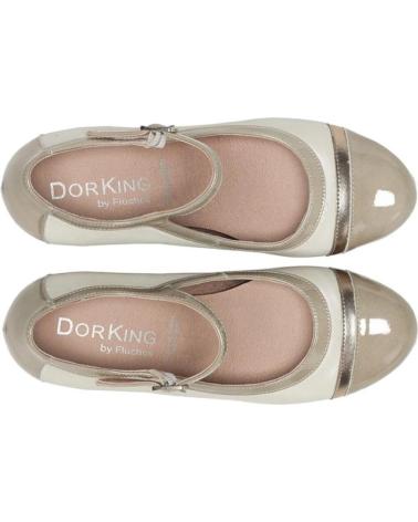 DORKING SAURA COMBINED HEELED PUMPS CREAM PEARL SAURA CREMA PERLA