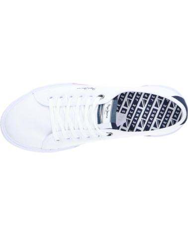 Deportivas de Hombre pepe jeans PMS30816 BRADY MEN BASIC 800WHITE