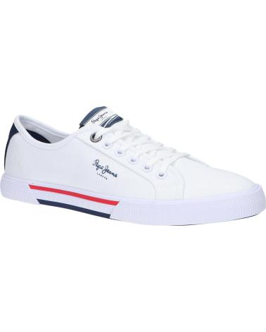Deportivas de Hombre pepe jeans PMS30816 BRADY MEN BASIC 800WHITE
