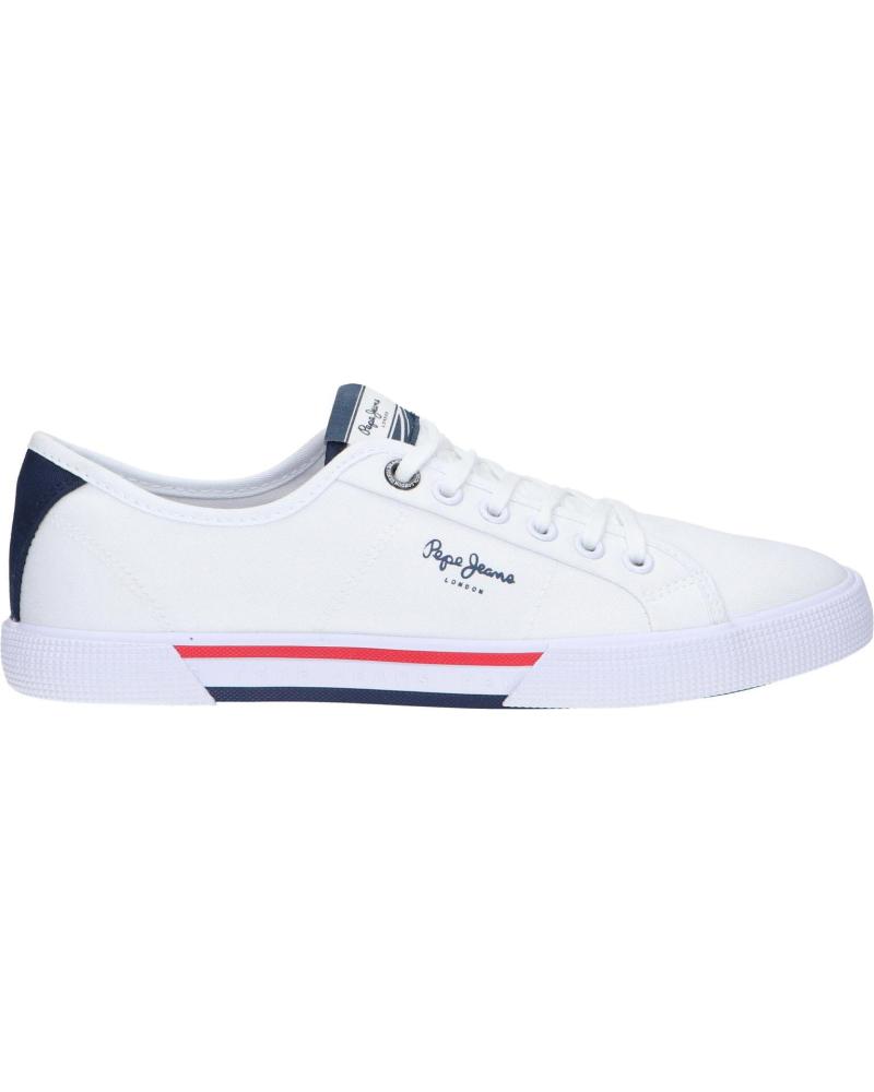 Deportivas de Hombre pepe jeans PMS30816 BRADY MEN BASIC 800WHITE