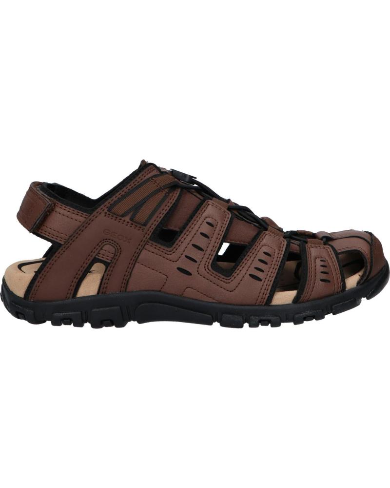 Sandálias-De-Hombre-GEOX-U4524C-000ME-U-STRADA-C6006-DK-BROWN