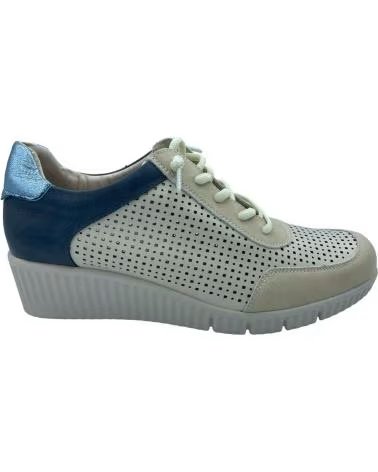 DAMEN-HALBSCHUH AUS PERFORIERTEM LEDER IN BEIGE