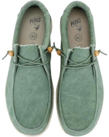 Schuhe für Herren walk in pitas PITAS CANVAS LAVAD WP150-W MENTA VERDE