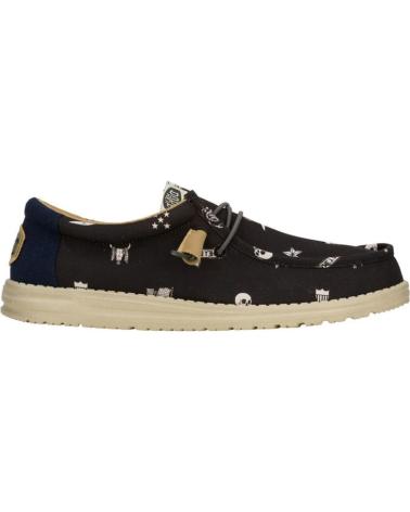 Zapatos de Hombre HEY DUDE ZAPATILLAS LONA WALLY STARS HOMBRE MARINO AZUL