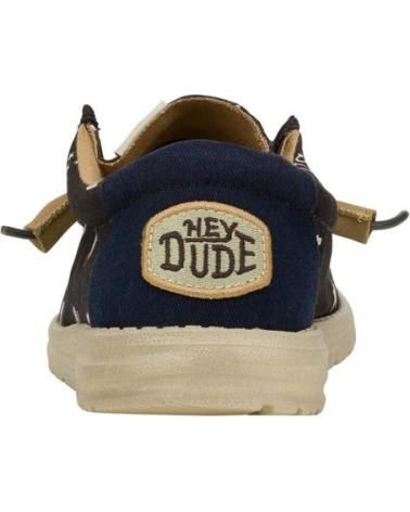 Zapatos de Hombre HEY DUDE ZAPATILLAS LONA WALLY STARS HOMBRE MARINO AZUL