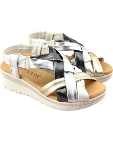 Sandalias de Mujer PITILLOS SANDALIAS PLANAS 5542 MUJER BLANCO