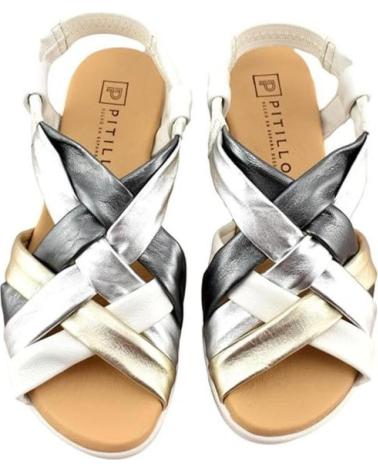 Sandalias de Mujer PITILLOS SANDALIAS PLANAS 5542 MUJER BLANCO