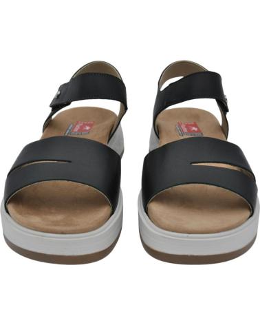 Sandalias de Mujer FLUCHOS - SANDALIAS DE MUJER SUELA FLEXIBLE CIERRE DE VEL TIBET NEGRO