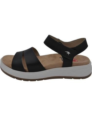 Sandalias de Mujer FLUCHOS - SANDALIAS DE MUJER SUELA FLEXIBLE CIERRE DE VEL TIBET NEGRO