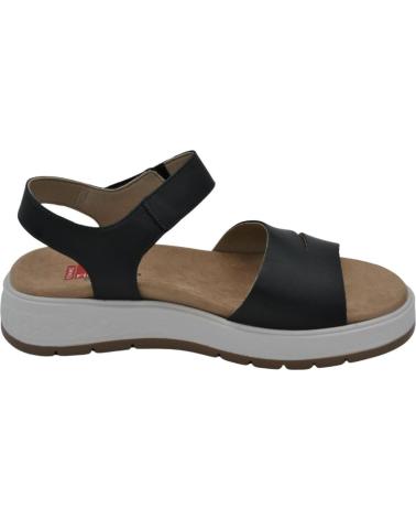 Sandalias de Mujer FLUCHOS - SANDALIAS DE MUJER SUELA FLEXIBLE CIERRE DE VEL TIBET NEGRO