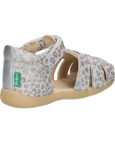Sandali per Bambina KICKERS 895394-10 BIGFLO 113 BEIGE LEOPARD
