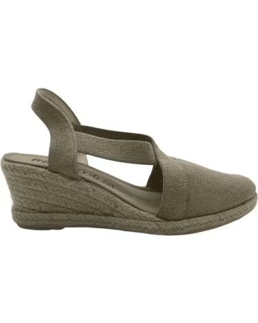 Sandálias de Mulher  ZAPATILLA ESPARTENA MUJER MEDITERRANEA 20190 BEIG