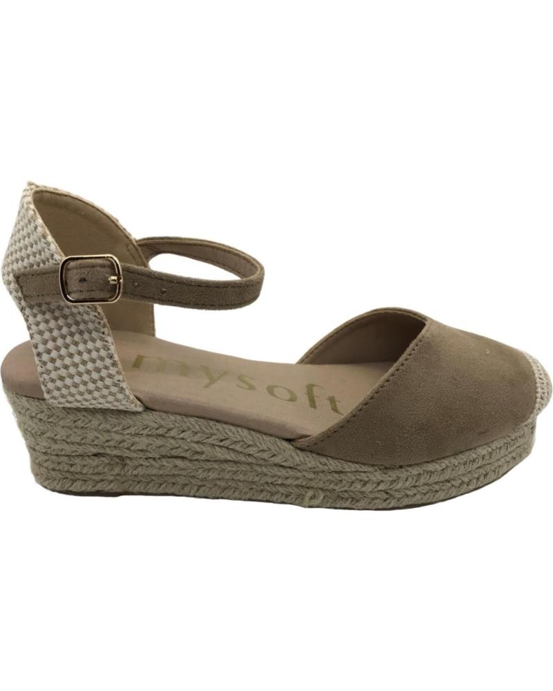 Sandales pour Femme MYSOFT SANDALIA ESPARTENA MUJER 24M129 TAUPE
