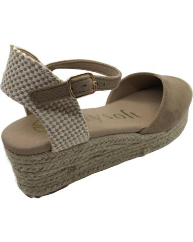 Sandales pour Femme MYSOFT SANDALIA ESPARTENA MUJER 24M129 TAUPE